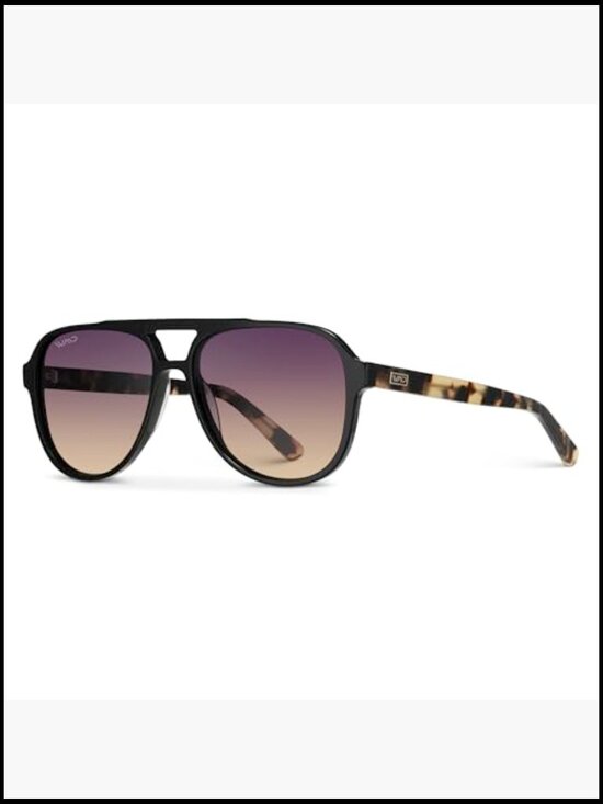 Oversized Polarized Aviator Sunglasses for Women with Acetate TR90 Frame UV main image 6